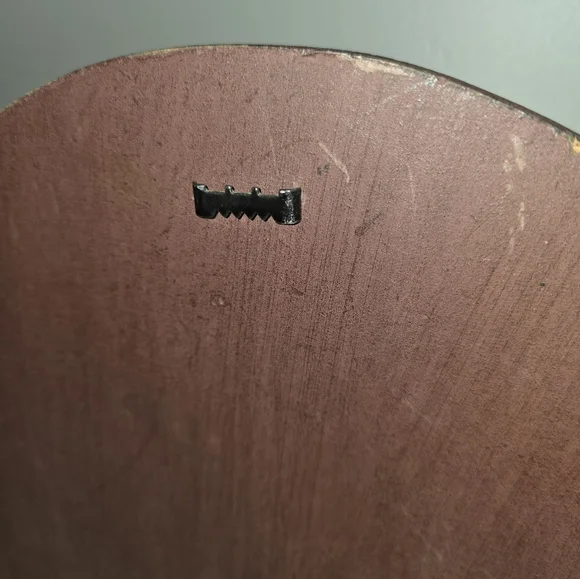 12" x 12" Simplify Burgundy Plate / Display Holder with Barn Star - Picture 5 of 5